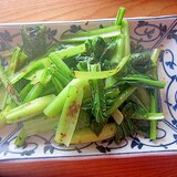 小松菜鰹節味醂醤油炒め